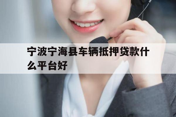 宁波宁海县车辆抵押贷款什么平台好