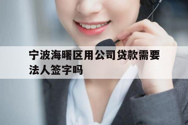 宁波海曙区用公司贷款需要法人签字吗